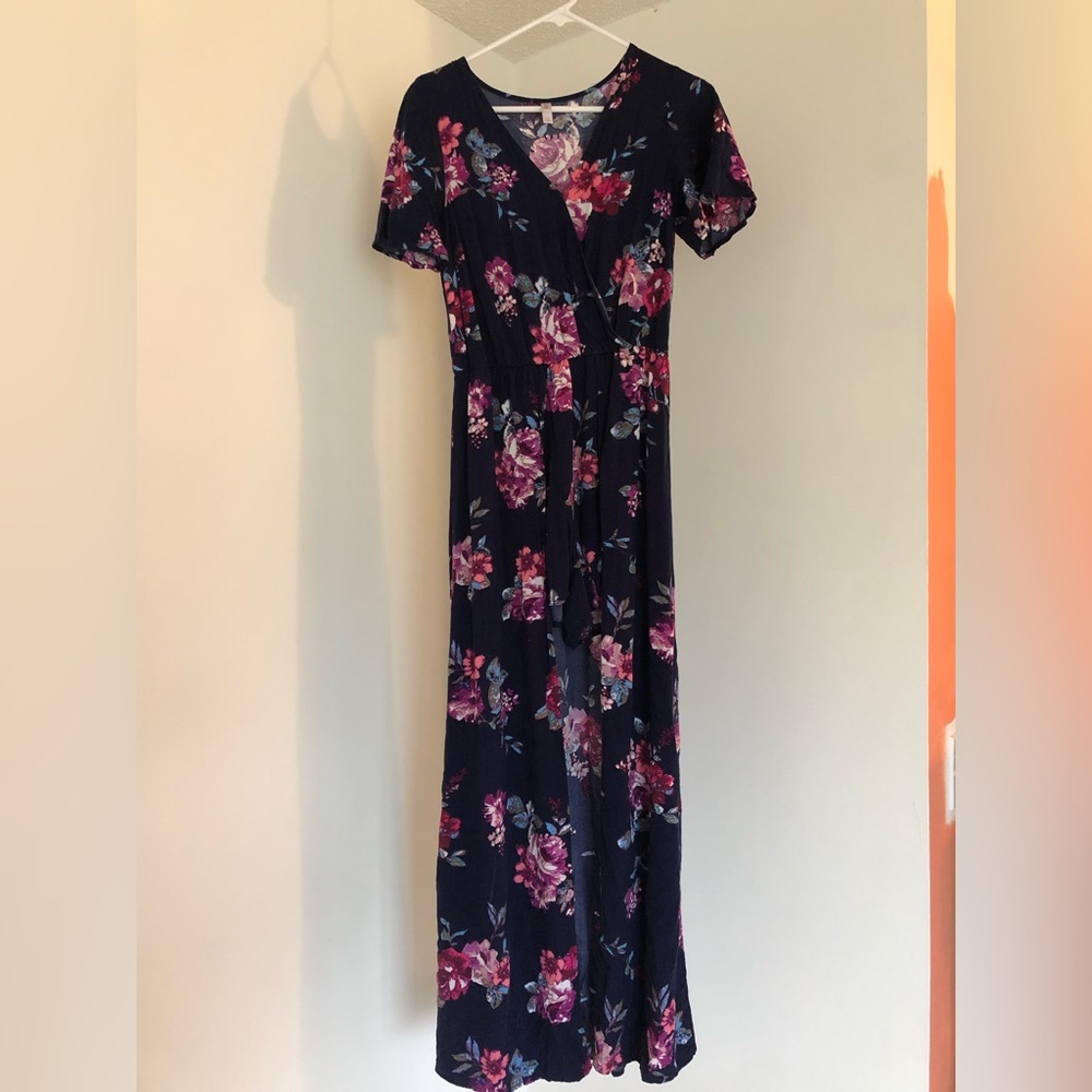 Xhileration High Low Floral Romper (M)